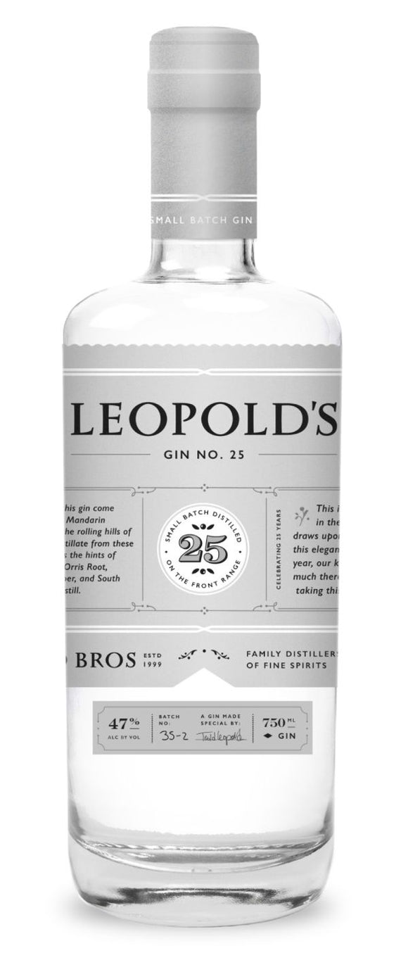 Gin Club Q1 2023 - Leopold's No. 25 Gin