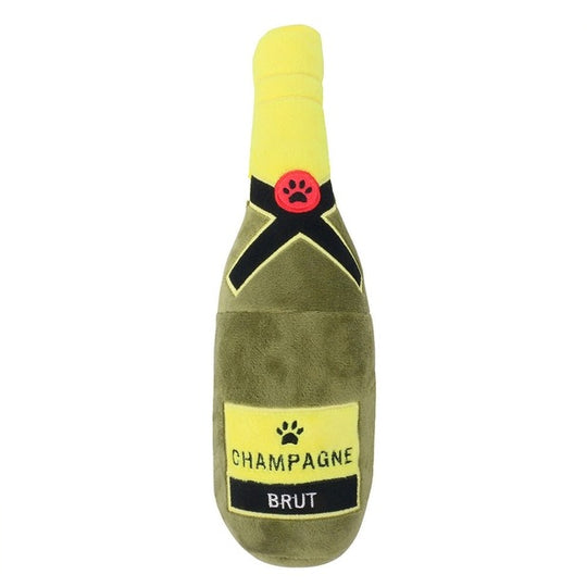 Champagne Bottle Dog Toy