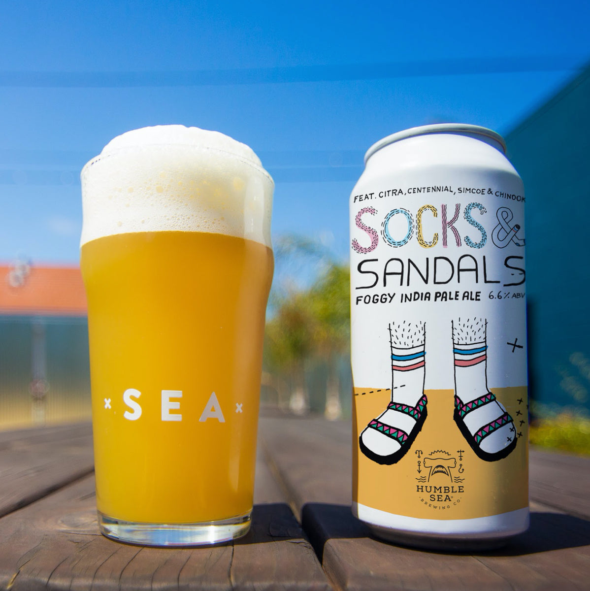 Humble Sea Socks and Sandals DDH Foggy IPA 4pk PlumpJack