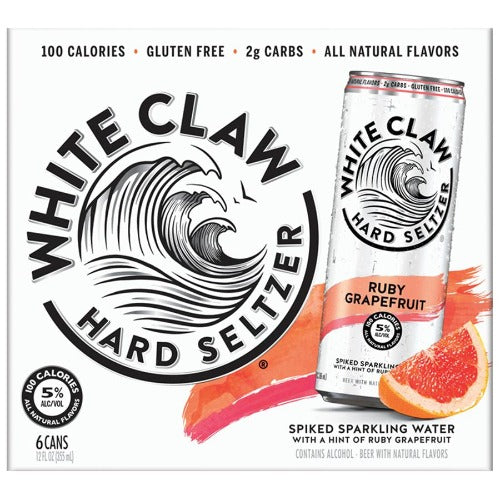 White Claw Ruby Grapefruit Hard Seltzer 6-Pack: Buy Now