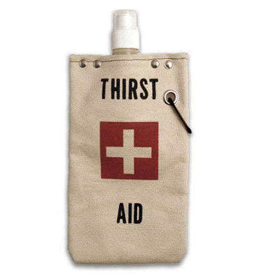 Tote+Able Canvas Thirst Aid Wine Flask