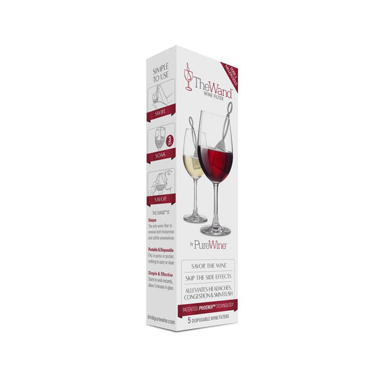 PureWine The Wand Wine Filter and Aerator 10-Pack
